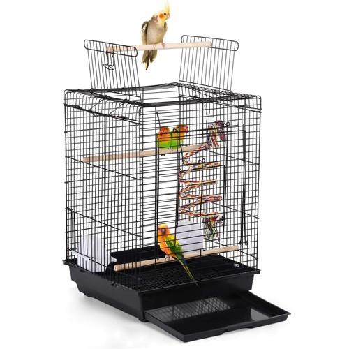 Bird cage metal open - open, top