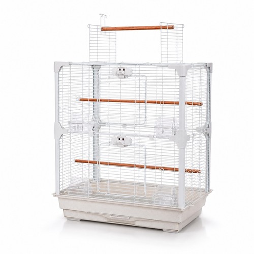Large white bird cage - white,