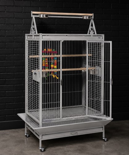 Large parrot cage play top - cage,