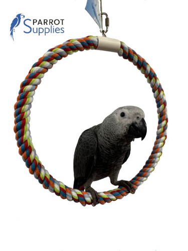 Parrot supplies colourful rope - parrot,